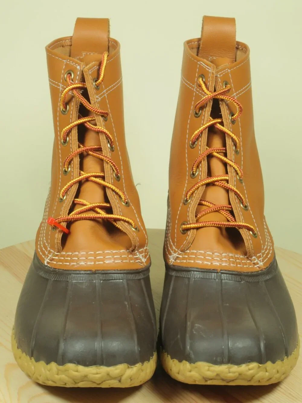 LL Bean Original Bean Boot Mens 8 Womens 10 Brown Leather Rubber Bottom